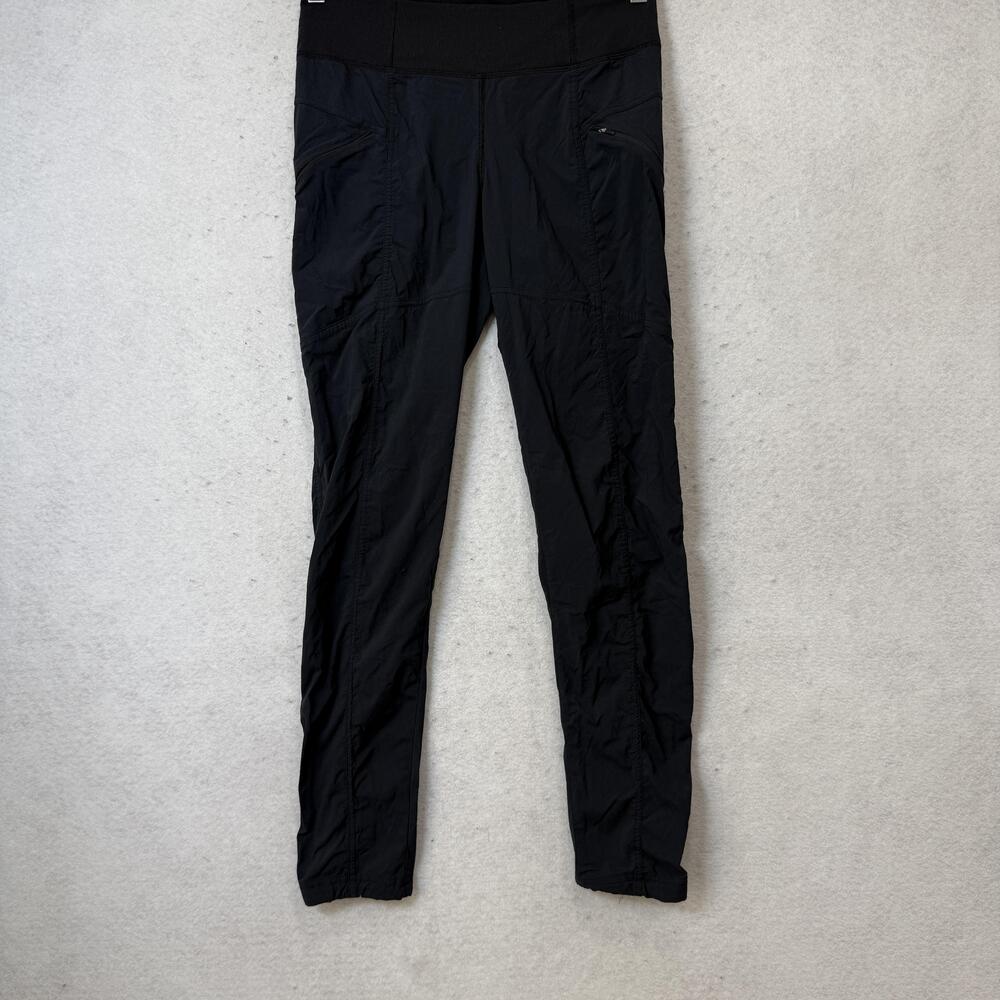 PrAna Jogger Pants Womens Black Lightweight Elastic Waist Hiking Travel Pockets